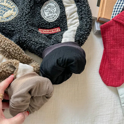 ロングパンツ・スウェットパンツ キッズパンツ ワッペンサイドラインボアフリースロングパンツ【mh0008475】