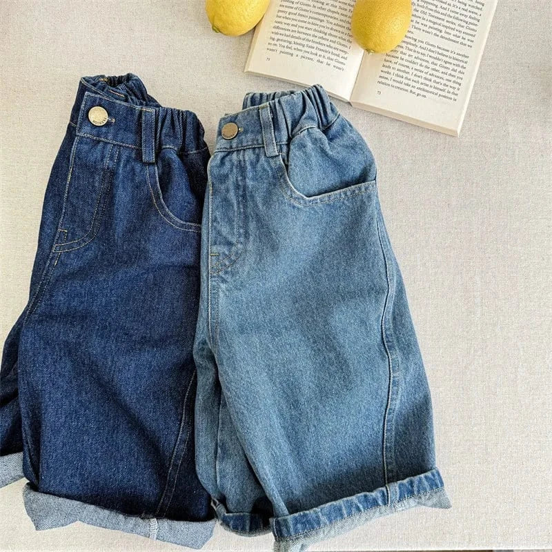 デニムパンツ キッズパンツ ワイドルーズデニムパンツ【mh0008660】