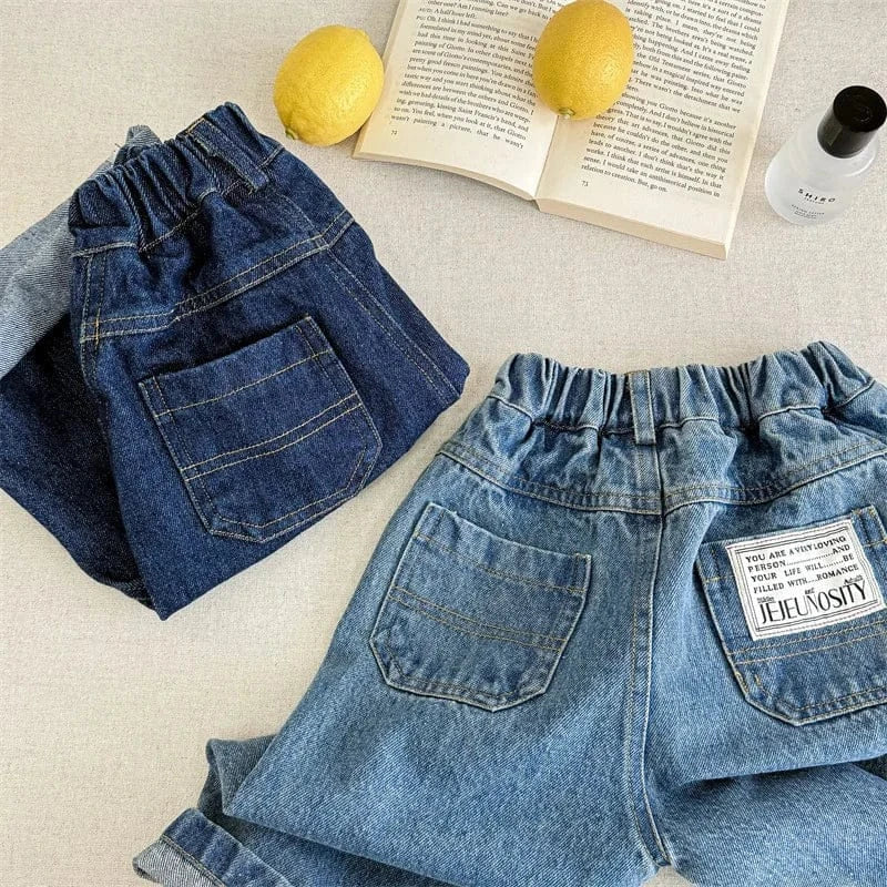 デニムパンツ キッズパンツ ワイドルーズデニムパンツ【mh0008660】