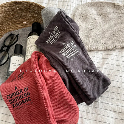 レギンスパンツ キッズパンツ レターロゴプリントレギンスパンツ【mh0008719】