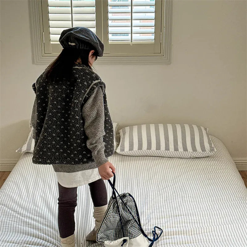 レギンスパンツ キッズパンツ レターロゴプリントレギンスパンツ【mh0008719】