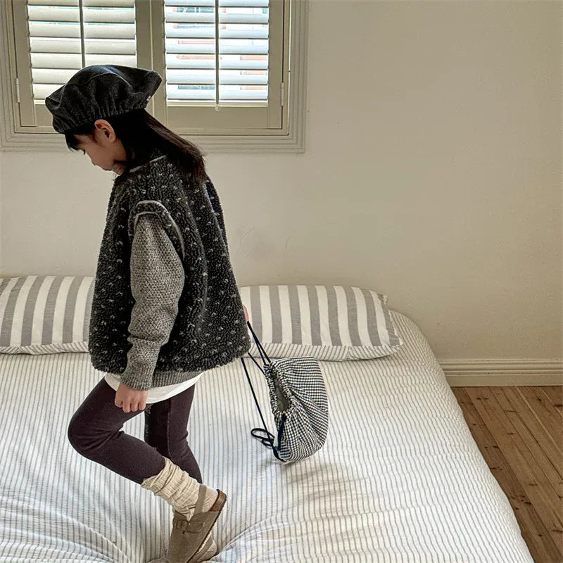 レギンスパンツ キッズパンツ レターロゴプリントレギンスパンツ【mh0008719】