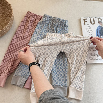 レギンスパンツ キッズパンツ フラワープリントレギンスパンツ【mh0008969】