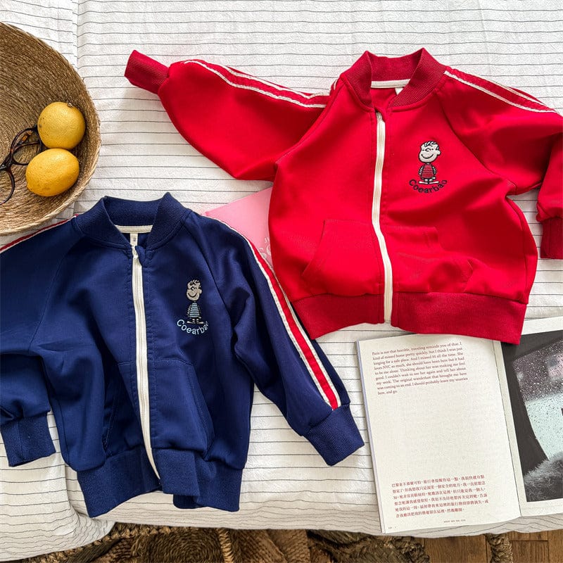 カーディガン・パーカー キッズトップス サイドラインジップアップスウェットジャージ【mh0008987】