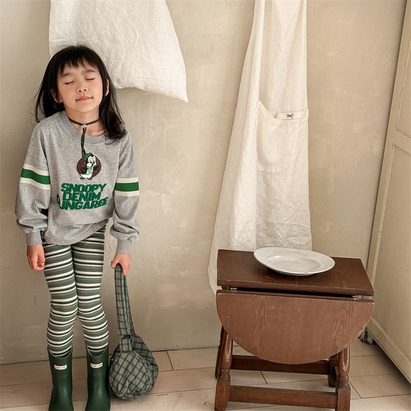 トレーナー・フーディ キッズトップス レターロゴ刺繍プリント長袖スウェットシャツ【mh0008997】