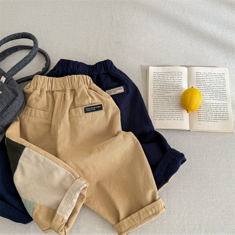 ロングパンツ・スウェットパンツ キッズパンツ カラフルパッチワークルーズカジュアルロングパンツ【mh0009013】