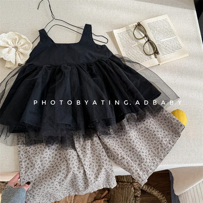 ノースリーブワンピース ノースリーブチュールスカートワンピース【mh0009373】