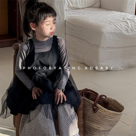 ノースリーブワンピース ノースリーブチュールスカートワンピース【mh0009373】