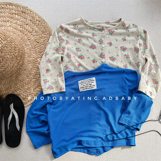 カーディガン・パーカー フラワープリント/無地長袖カーディガン【mh0009377】