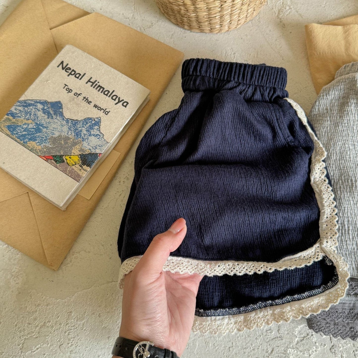 ハーフパンツ・ショートパンツ レースバイピングショートパンツ【mh0009386】