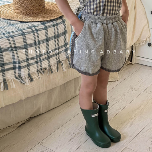 ハーフパンツ・ショートパンツ レースバイピングショートパンツ【mh0009386】