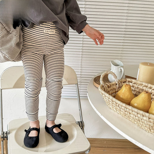 レギンスパンツ シンプルボーダーレギンスパンツ【mh0009387】