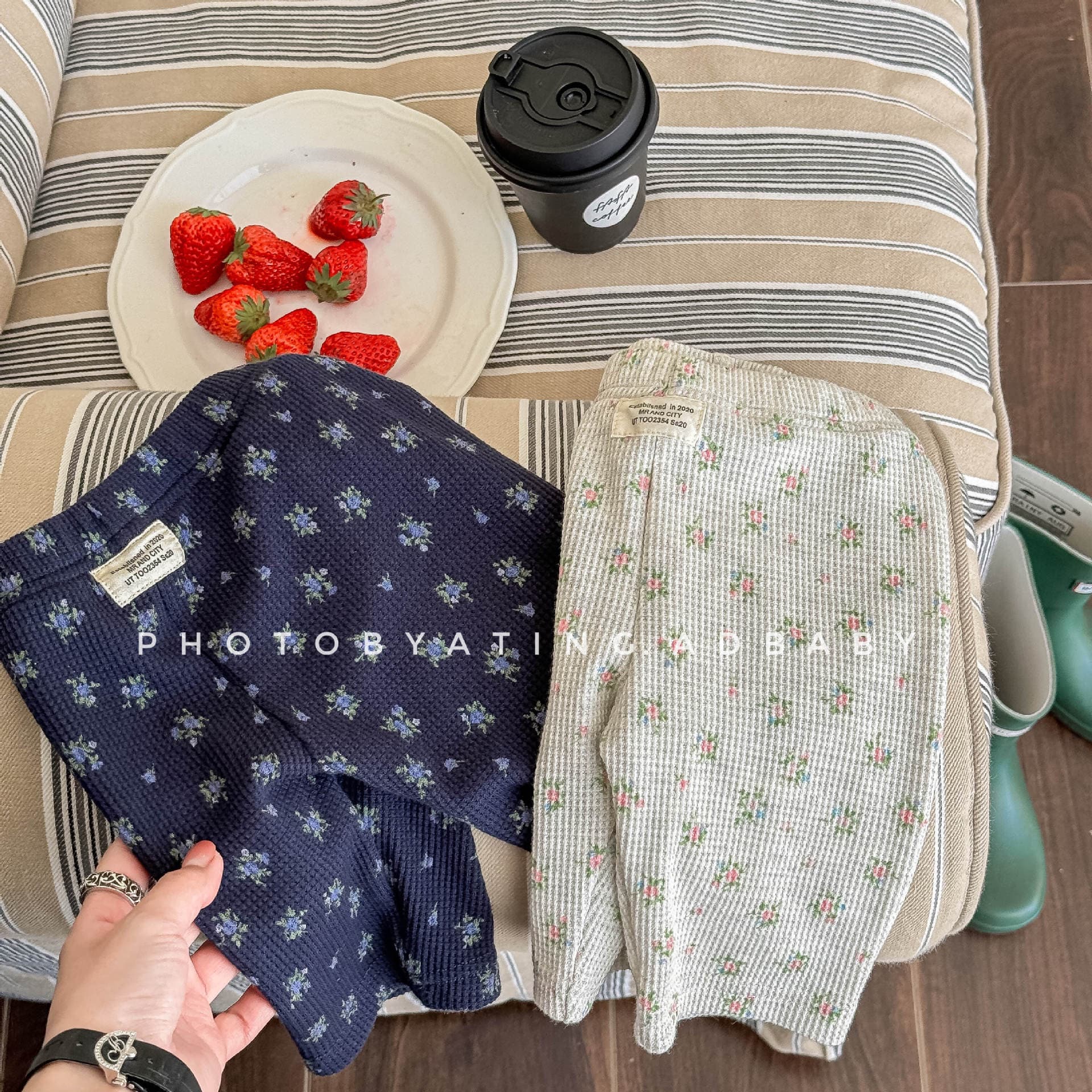 レギンスパンツ フラワープリントハーフレギンスパンツ【mh0009390】