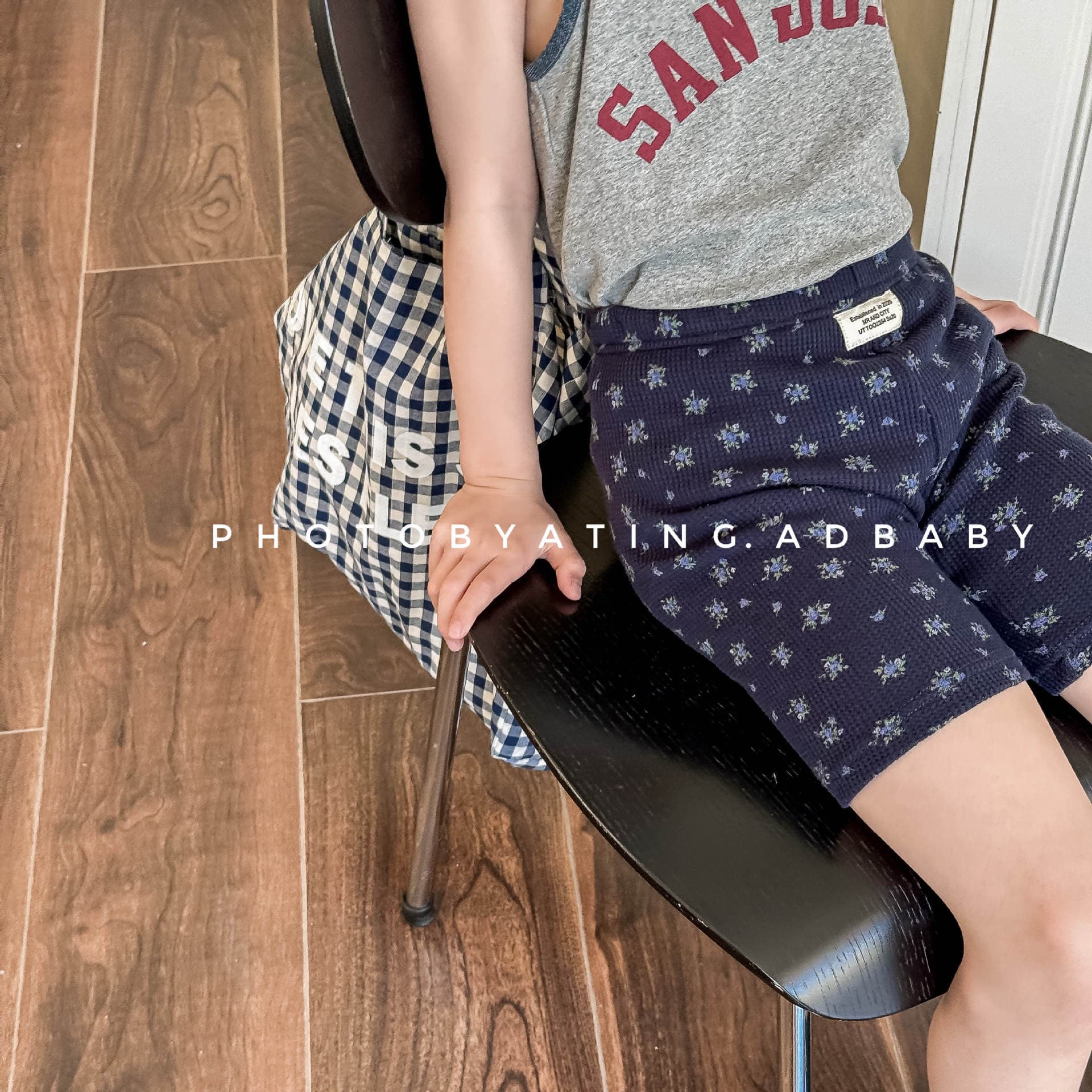 レギンスパンツ フラワープリントハーフレギンスパンツ【mh0009390】