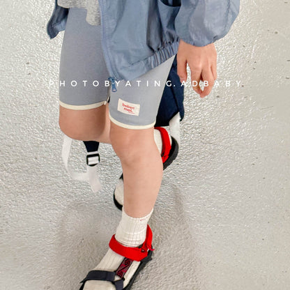 レギンスパンツ 裾バイピングハーフレギンスパンツ【mh0009397】