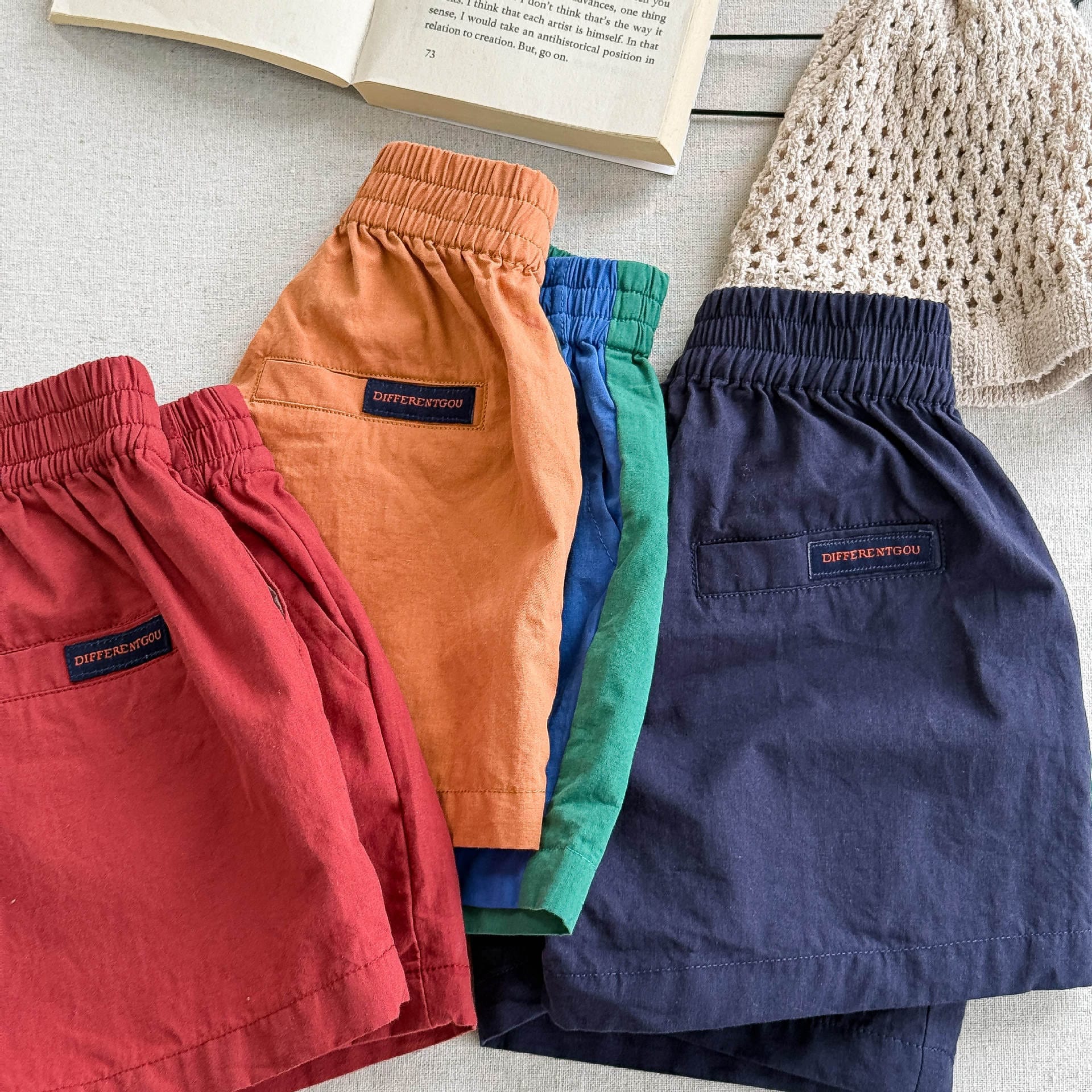 ハーフパンツ・ショートパンツ レターロゴ刺繍スポーツショートパンツ【mh0009399】