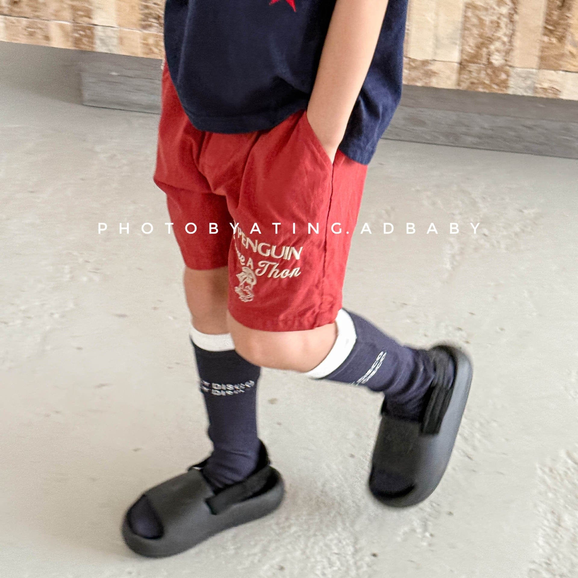 ハーフパンツ・ショートパンツ レターロゴ刺繍スポーツショートパンツ【mh0009399】