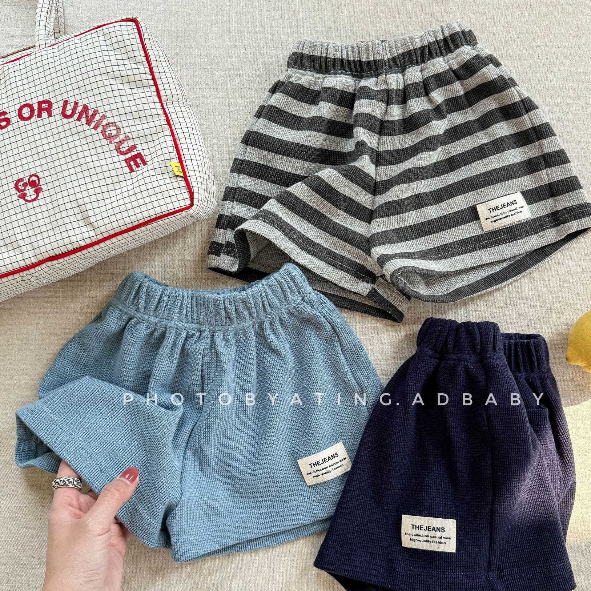 ハーフパンツ・ショートパンツ ボーダー/無地デイリーショートパンツ【mh0009400】