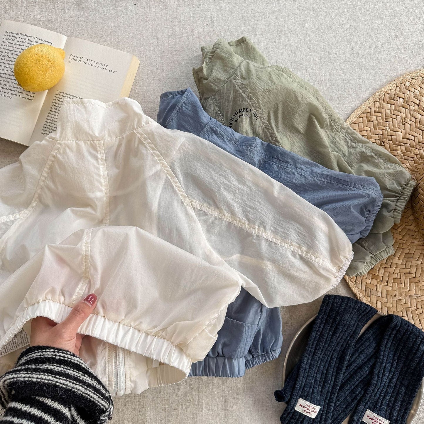 ショートコート・ジャケット・ジャンパー 薄手日除けブルゾンジャケット【mh0009534】