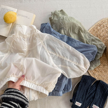 ショートコート・ジャケット・ジャンパー 薄手日除けブルゾンジャケット【mh0009534】