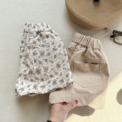 ハーフパンツ・ショートパンツ ウォッシュド コットン ガールズ ショートパンツ【mh0009540】