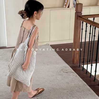 ノースリーブセットアップ フラワーストラップキャミソール+ワイドルーズパンツ【mh0009547】