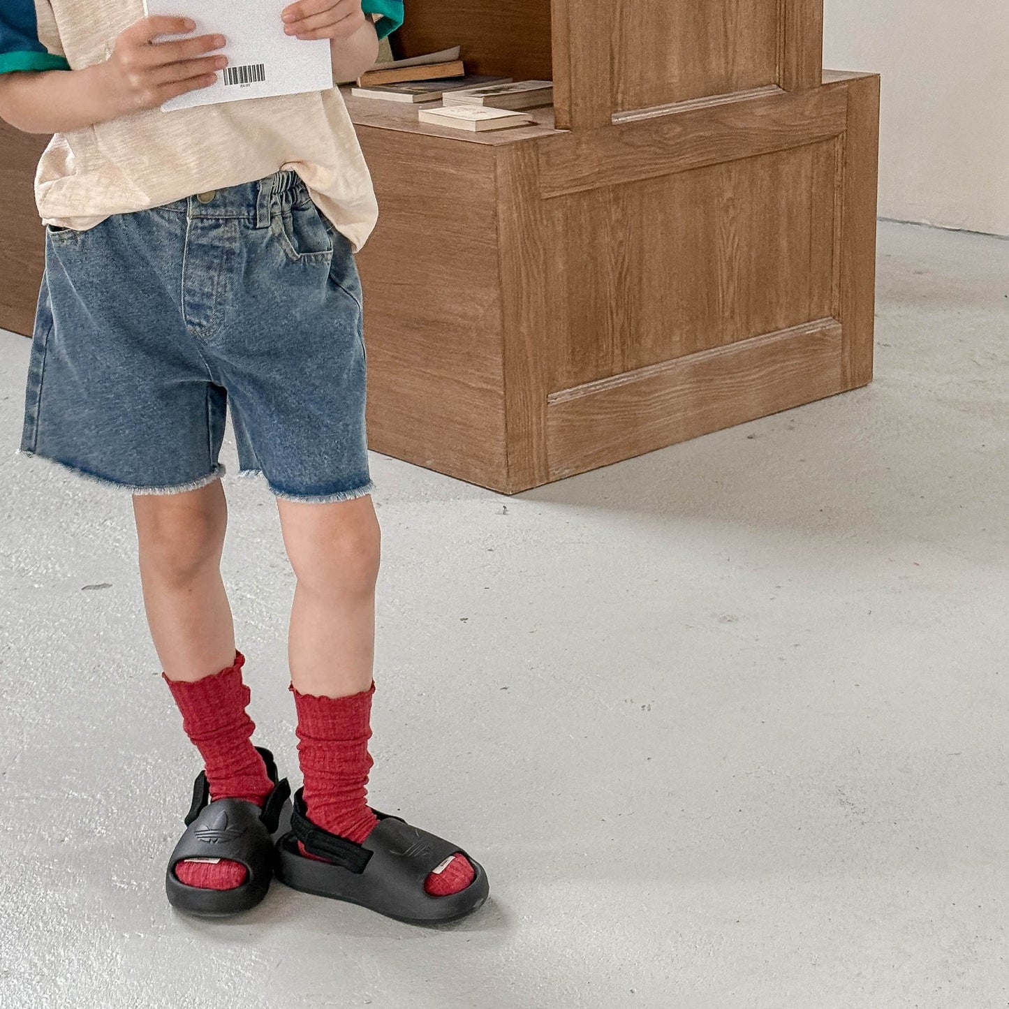 ハーフパンツ・ショートパンツ カットオフデニムショートパンツ【mh0009550】