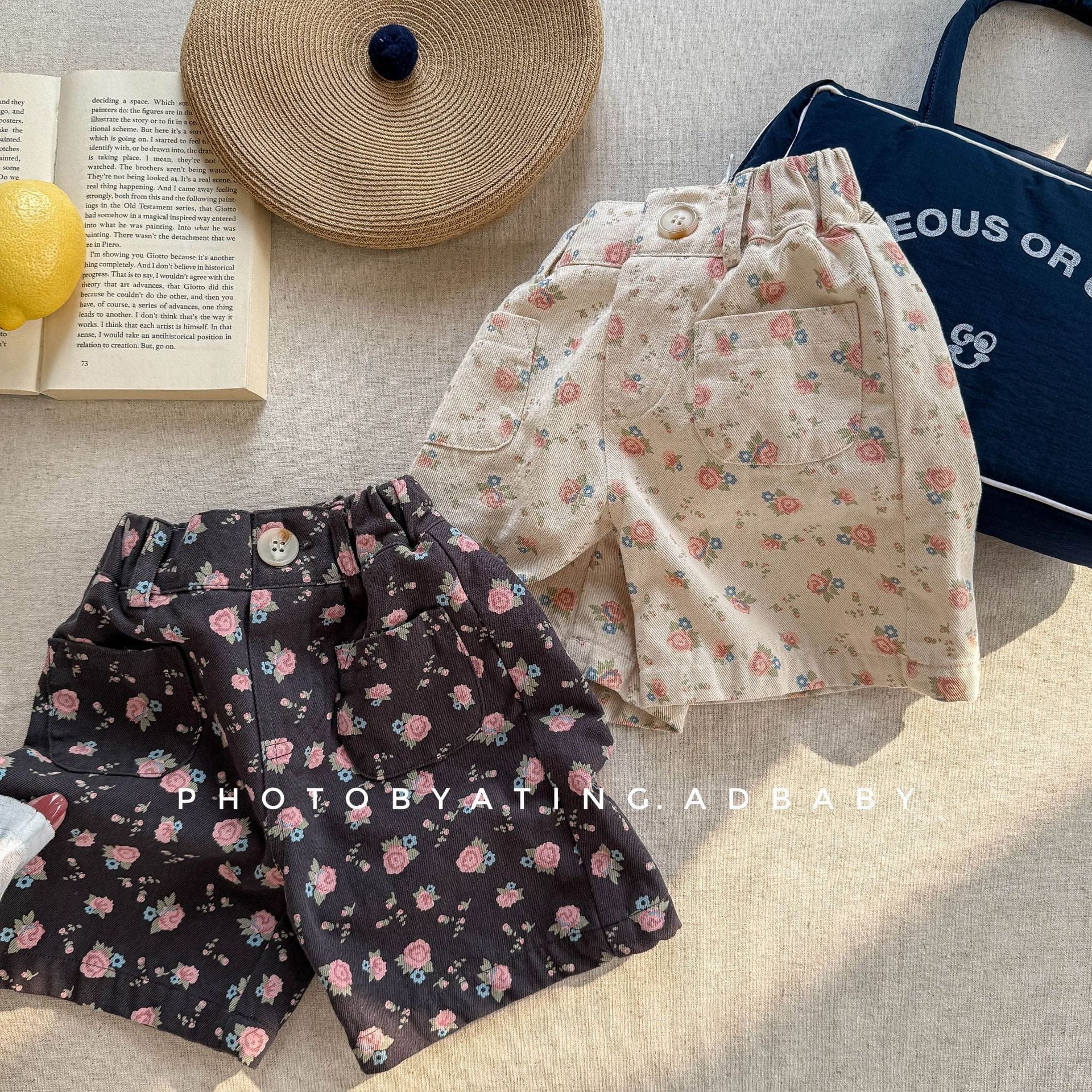 ハーフパンツ・ショートパンツ フラワープリントショートパンツ【mh0009551】