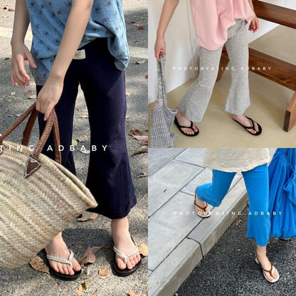 レギンスパンツ 薄手フレアレギンスパンツ【mh0009775】