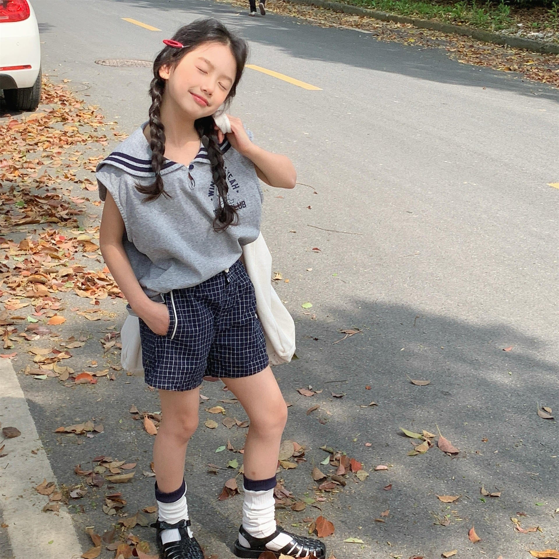 ハーフパンツ・ショートパンツ チェック/無地シンプルショートパンツ【mh0009778】