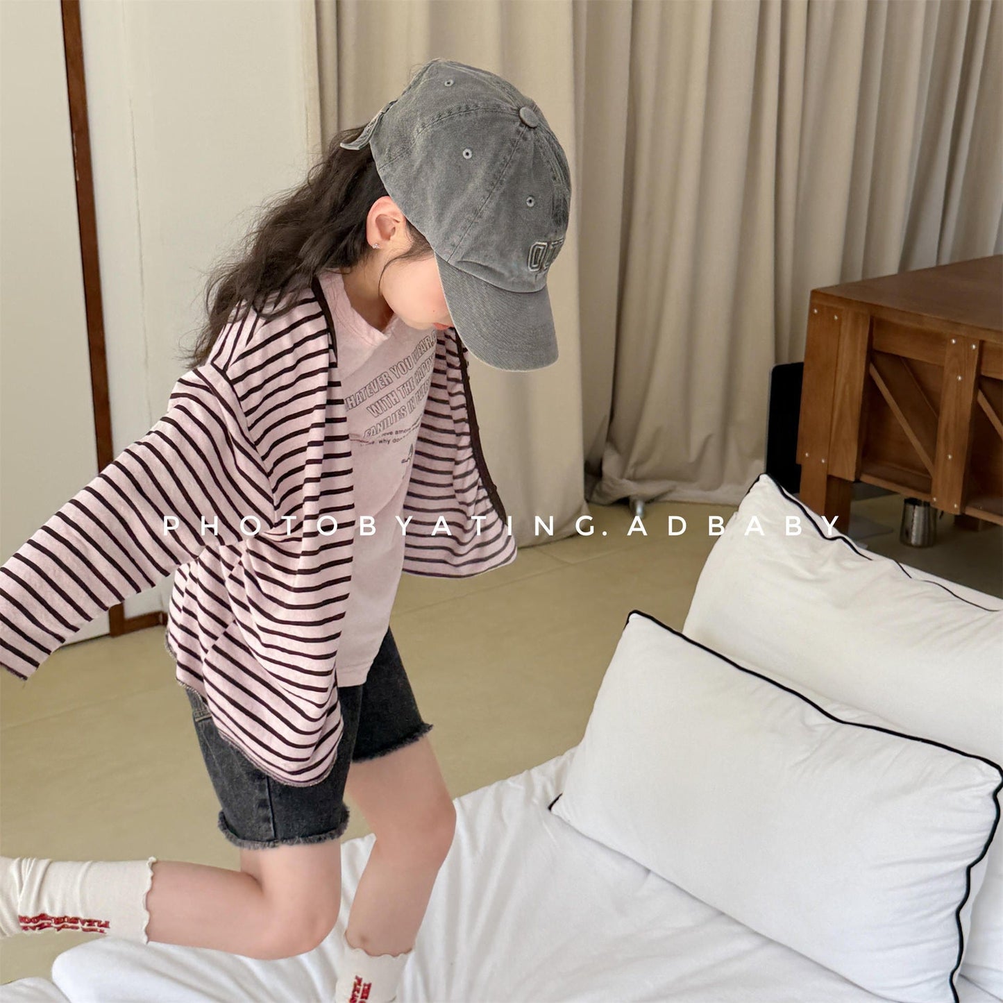 カーディガン・パーカー ボーダー薄手サマーカーディガン【mh0009780】