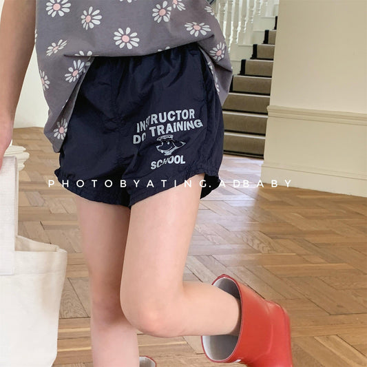 ハーフパンツ・ショートパンツ プリントロゴスポーツショートパンツ【mh0009781】