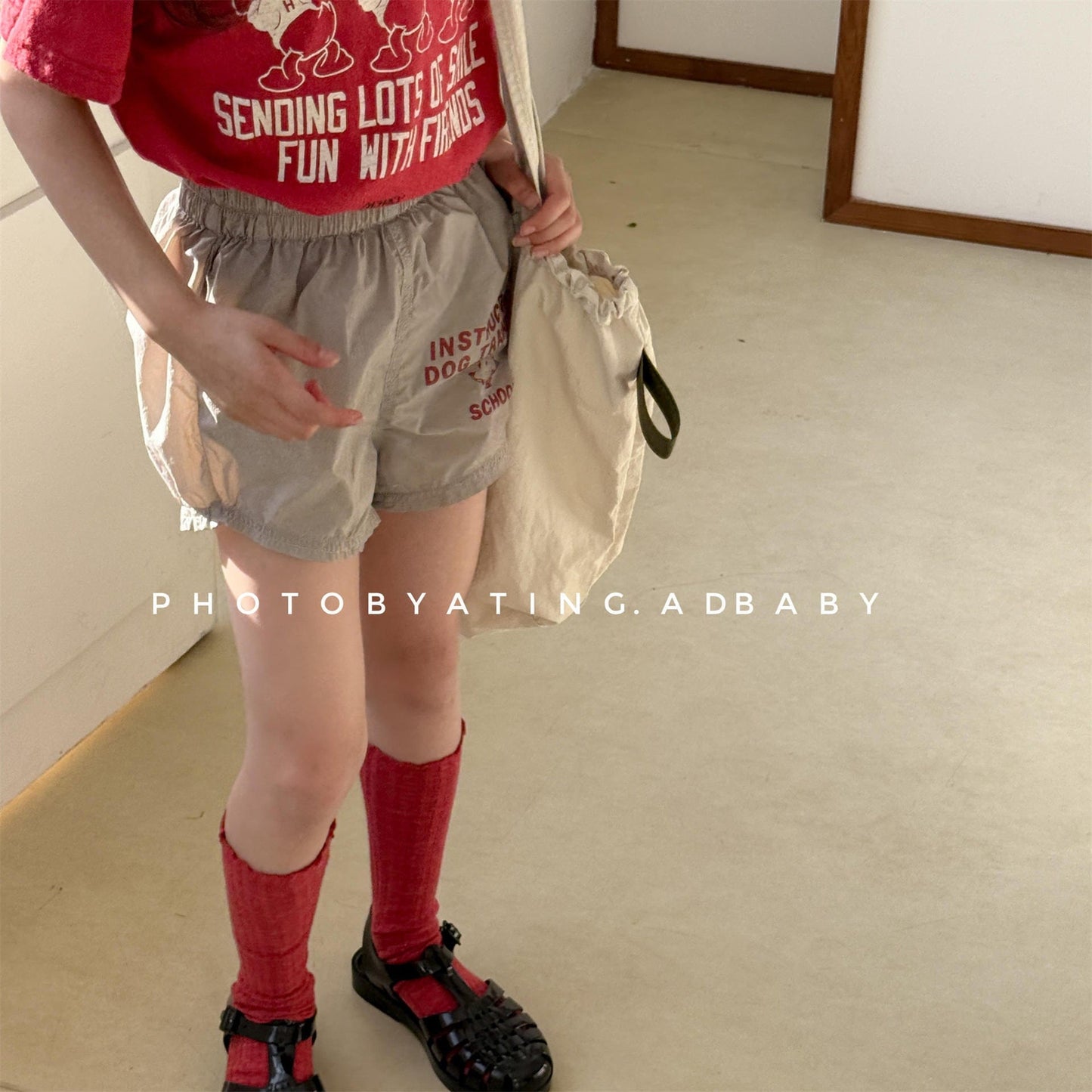 ハーフパンツ・ショートパンツ プリントロゴスポーツショートパンツ【mh0009781】