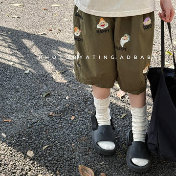 ハーフパンツ・ショートパンツ 小人ドワーフ刺繍バミューダパンツ【mh0009782】