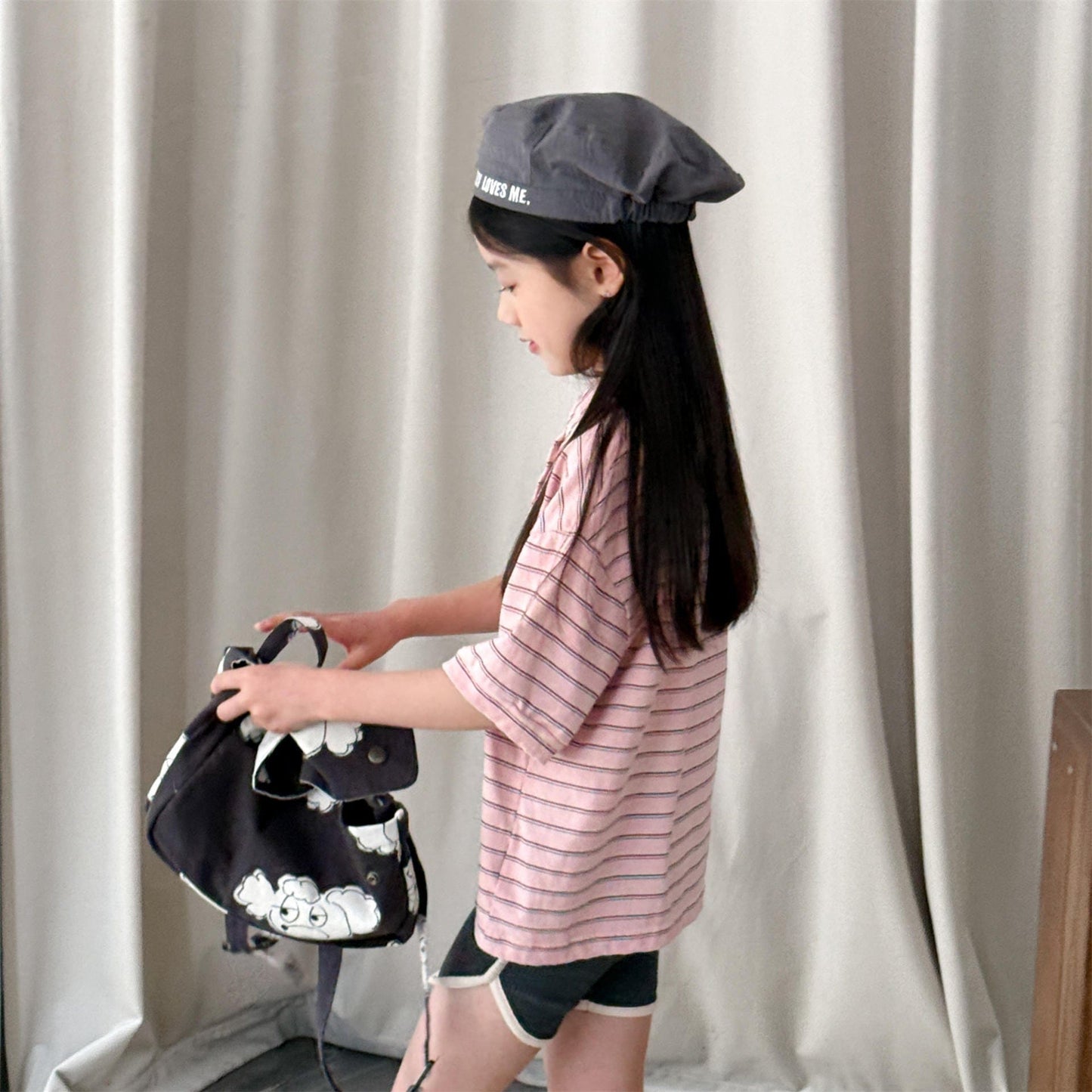 半袖シャツ・ブラウス レトロボーダー半袖ポロシャツ【mh0010130】