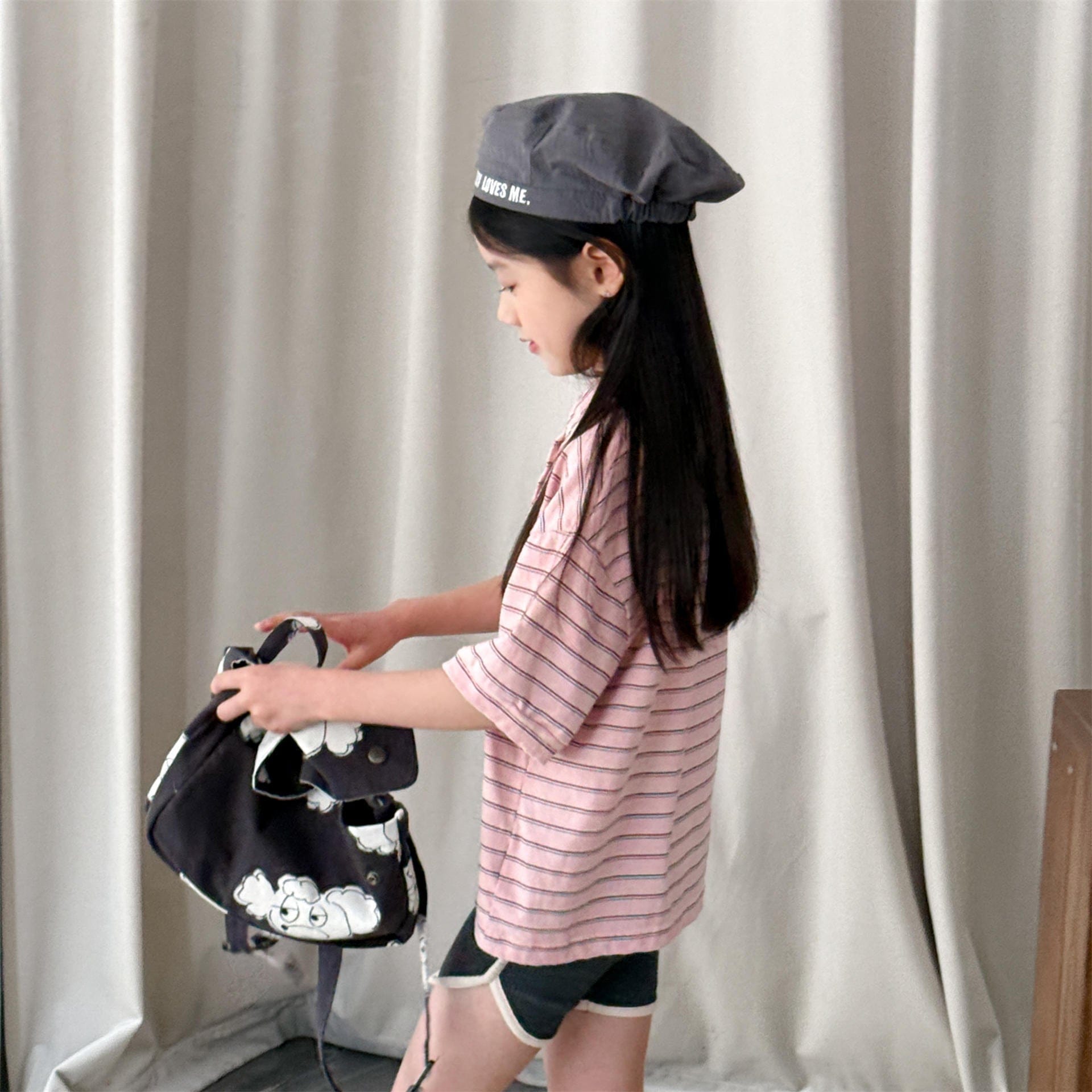 半袖シャツ・ブラウス レトロボーダー半袖ポロシャツ【mh0010130】