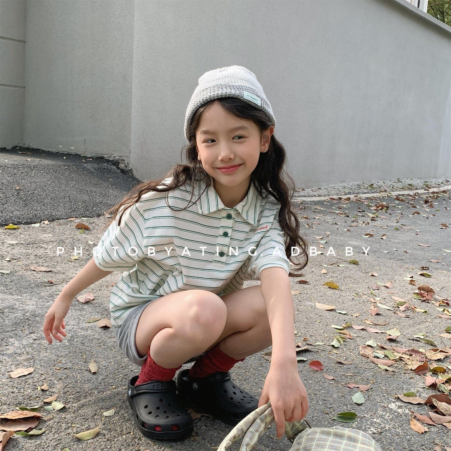 半袖シャツ・ブラウス レトロボーダー半袖ポロシャツ【mh0010130】