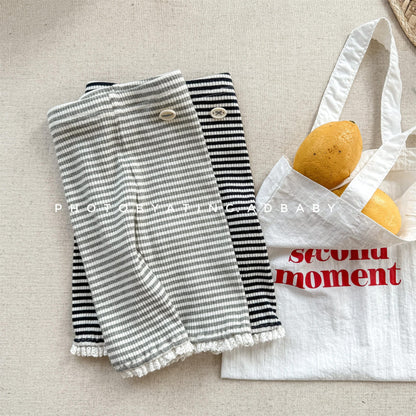 レギンスパンツ ボーダーハーフレギンスパンツ【mh0010131】