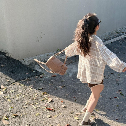 長袖シャツ・ブラウス レトロチェックフーディ長袖サマーシャツ【mh0010134】