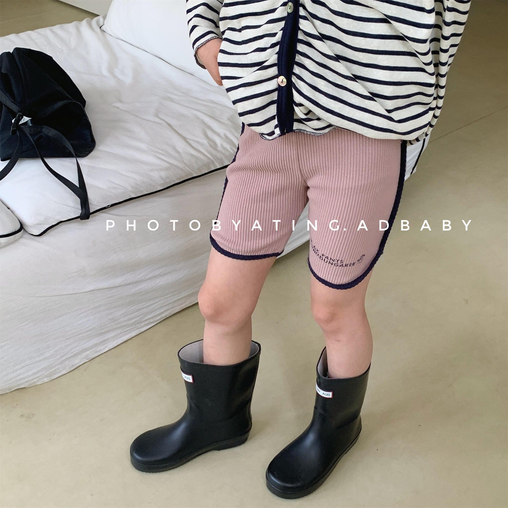 ハーフパンツ・ショートパンツ バイピングショートレギンスパンツ【mh0010137】