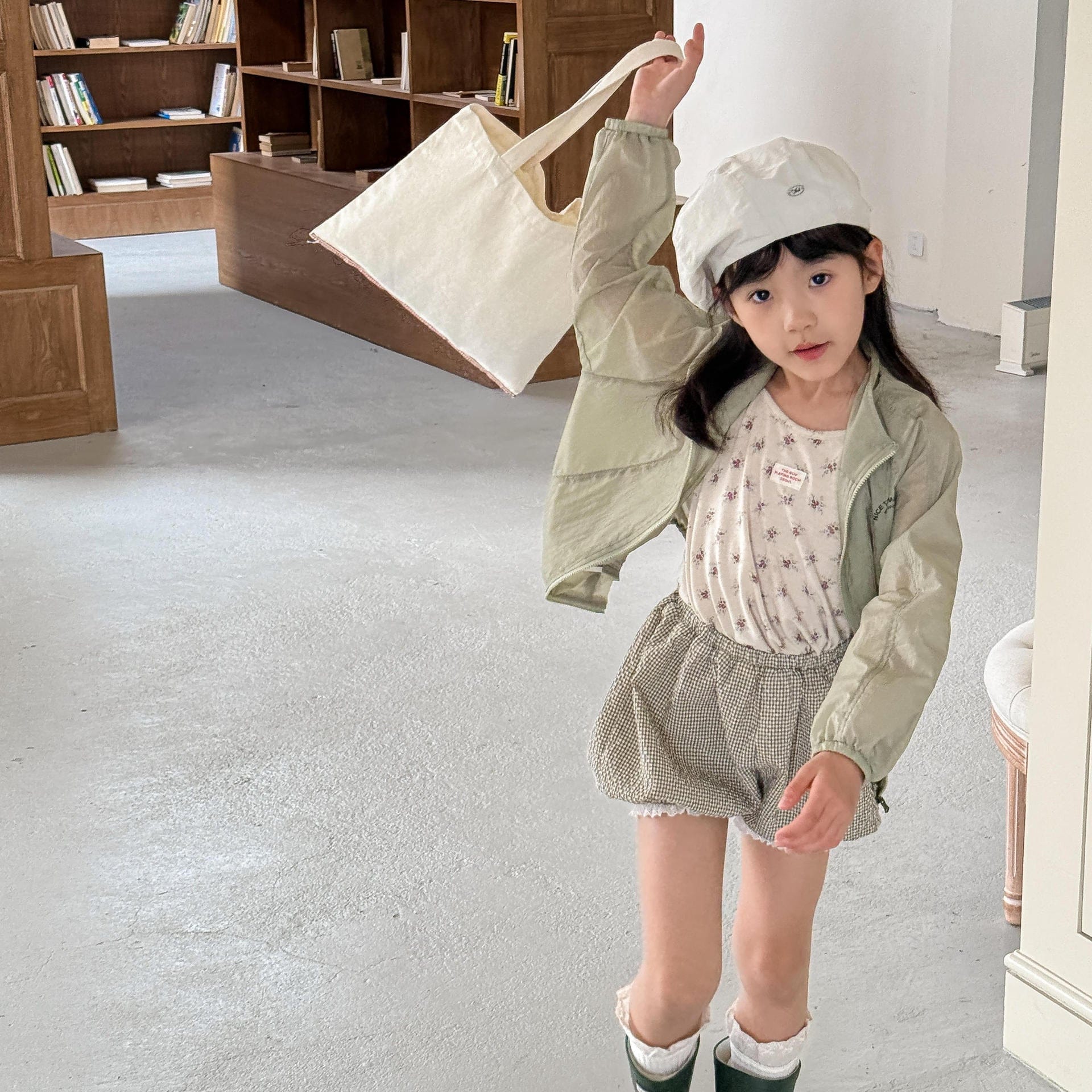 ハーフパンツ・ショートパンツ チェックフリルショートバルーンパンツ【mh0010139】