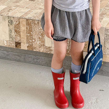 ハーフパンツ・ショートパンツ チェックフリルショートバルーンパンツ【mh0010139】