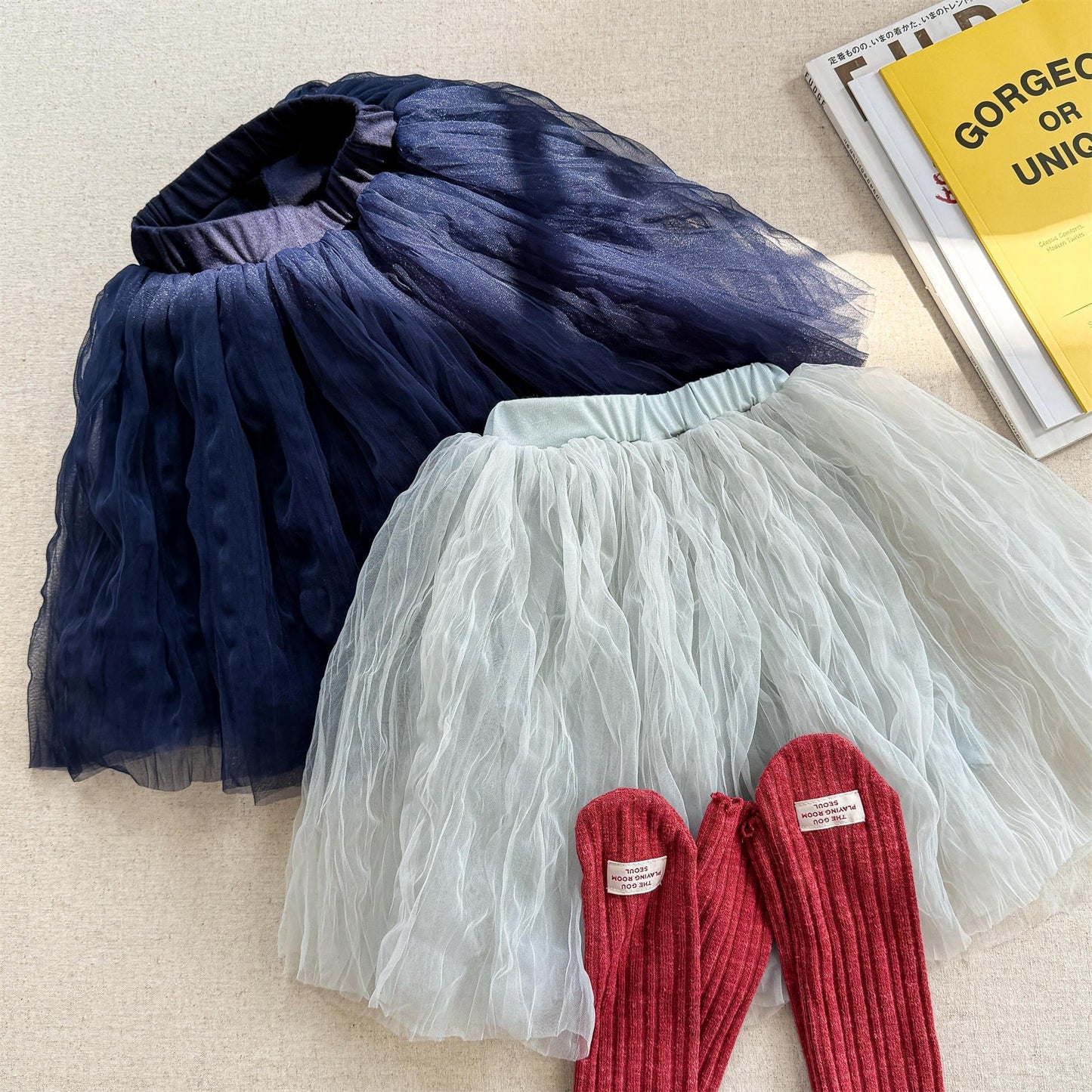 スカート チュチュチュールシアースカート【mh0010143】