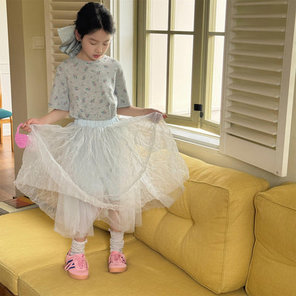 スカート チュチュチュールシアースカート【mh0010143】