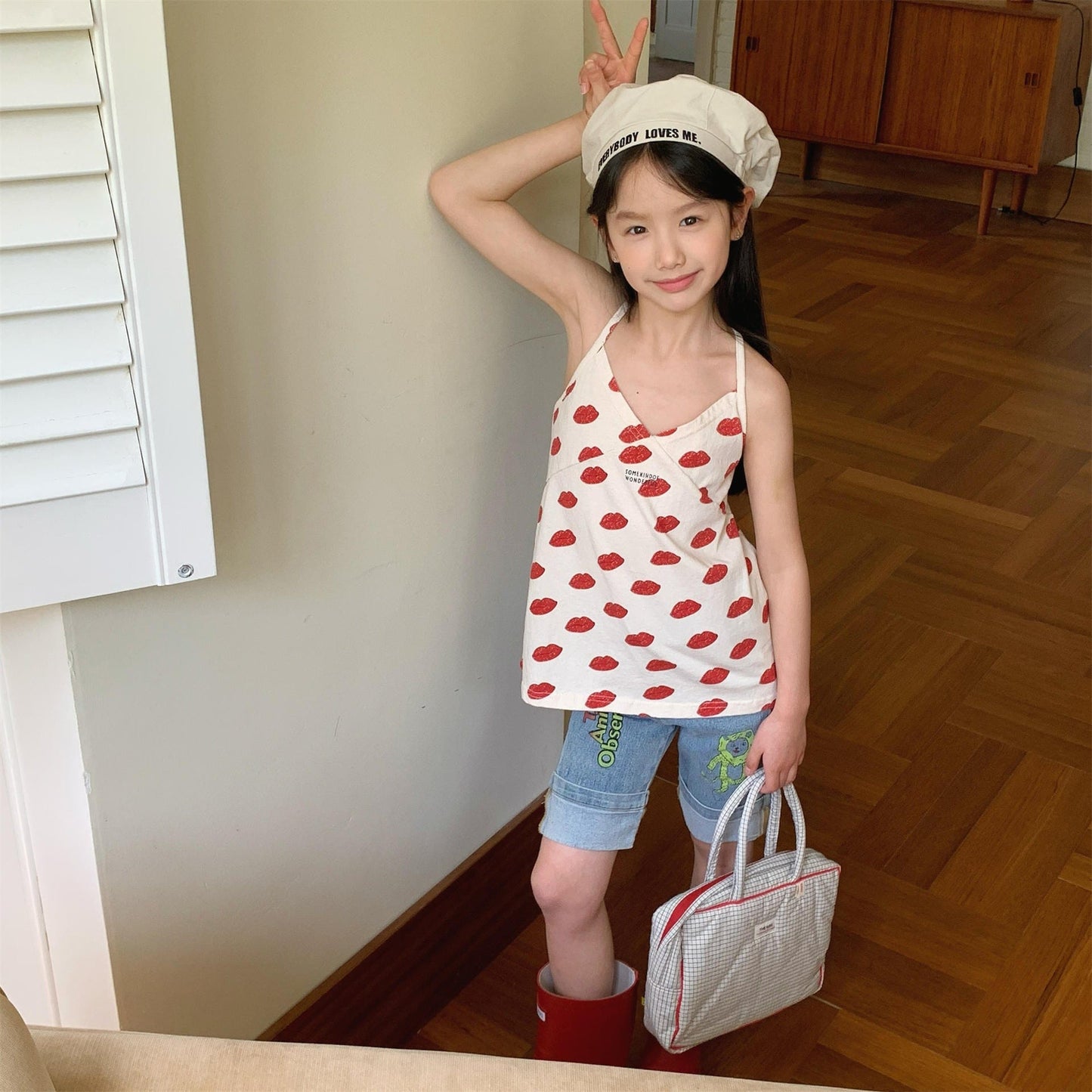 タンクトップ・キャミソール・ノースリーブトップス プリントキャミソールチュニックブラウス【mh0010146】