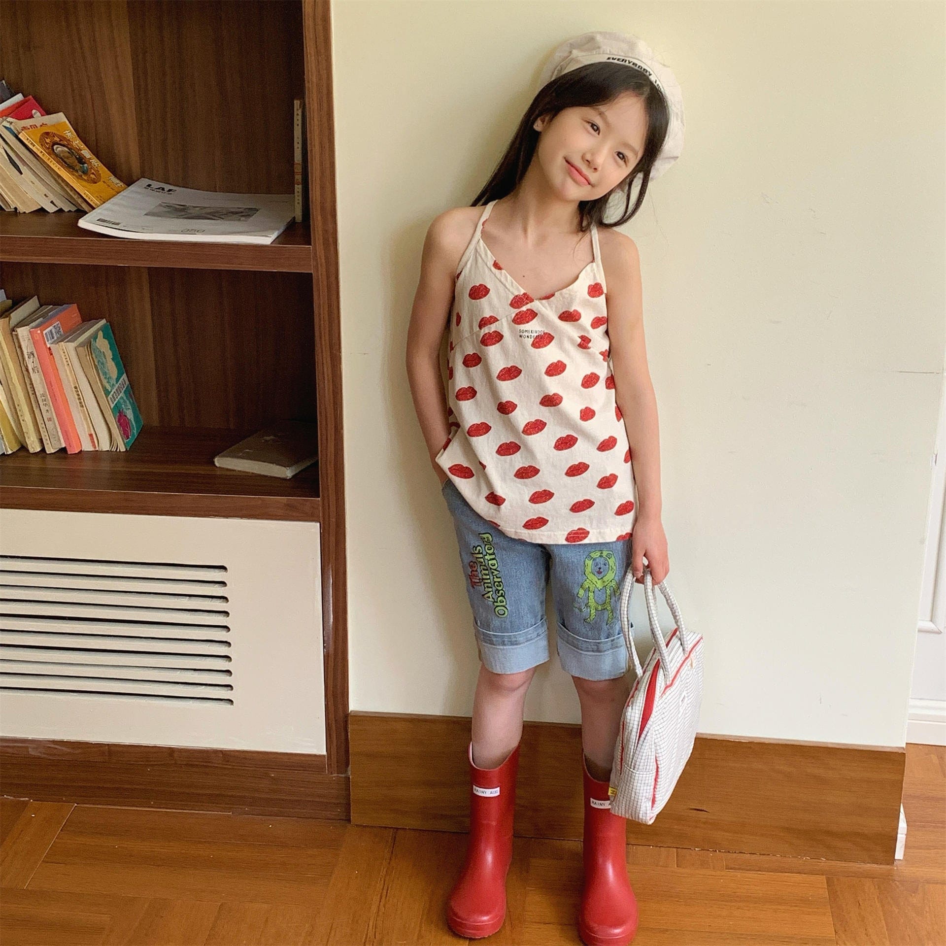 タンクトップ・キャミソール・ノースリーブトップス プリントキャミソールチュニックブラウス【mh0010146】