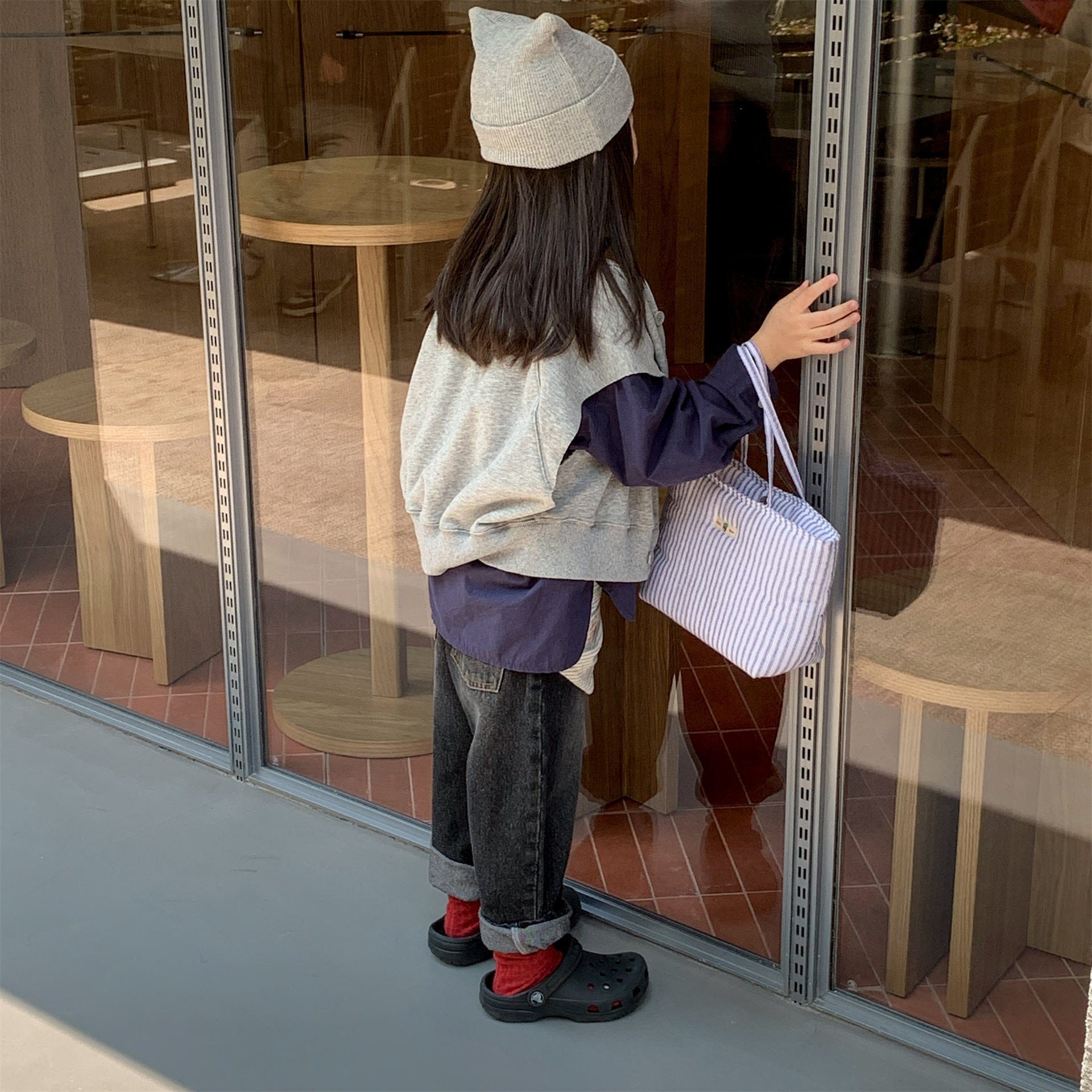 ベスト ビッグレターワッペンノースリーブスタジアムジャケットベスト【mh0010615】