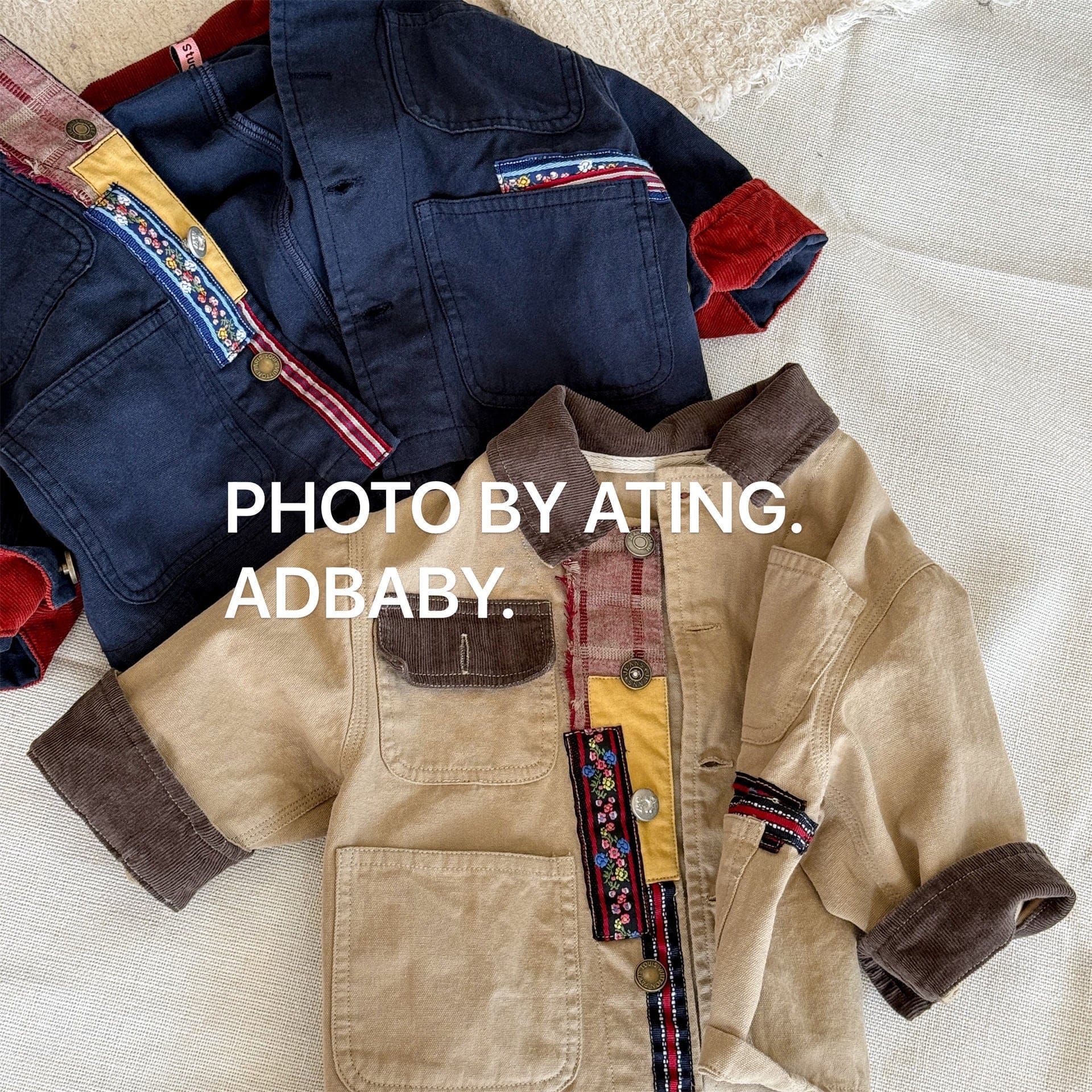 ショートコート・ジャケット・ジャンパー パッチワーク襟付きジャケットコート【mh0010616】