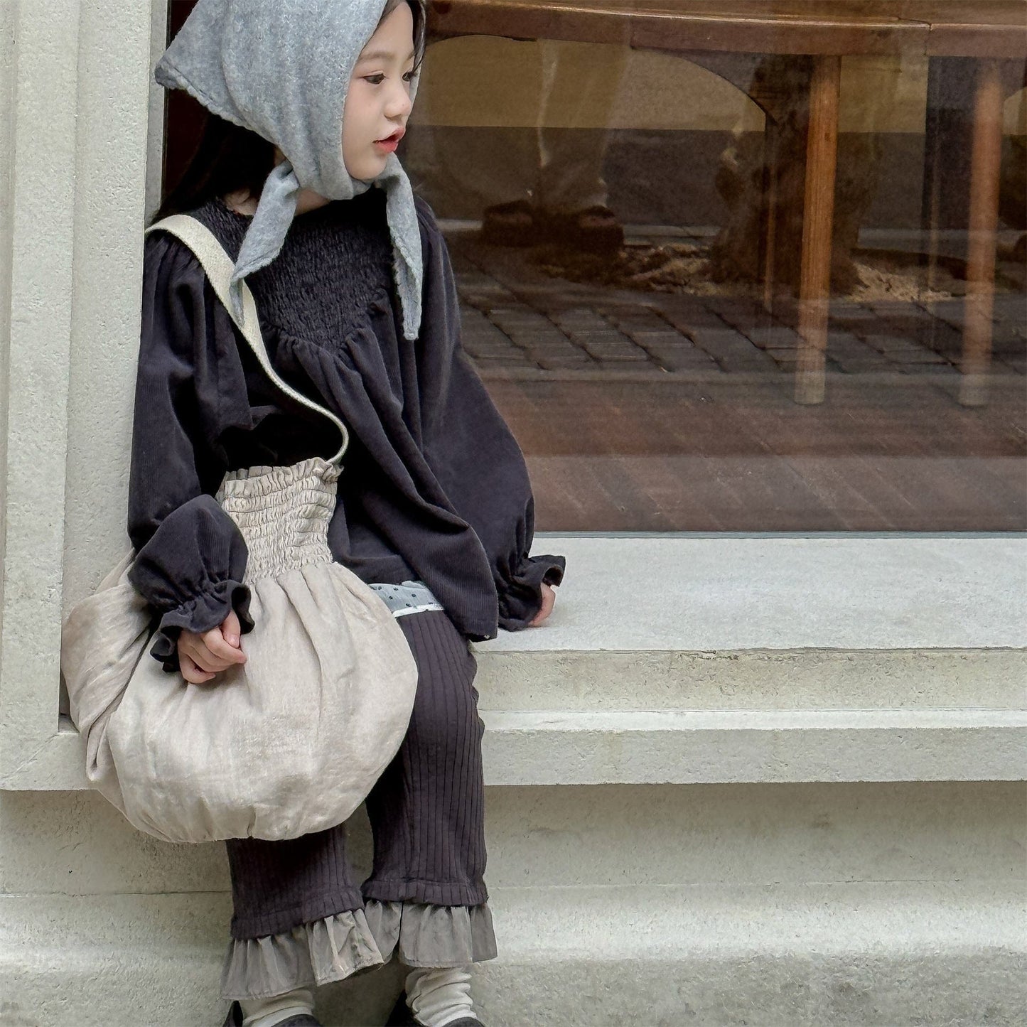 レギンスパンツ 裾フリルフレアレギンスパンツ【mh0010623】