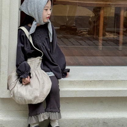 レギンスパンツ 裾フリルフレアレギンスパンツ【mh0010623】